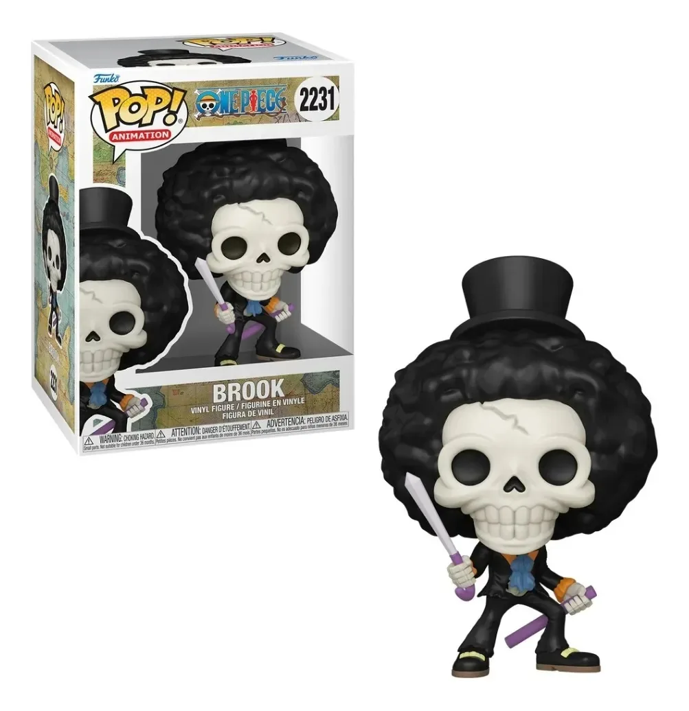 Boneco One Piece Brook Com Espadas Funko Pop