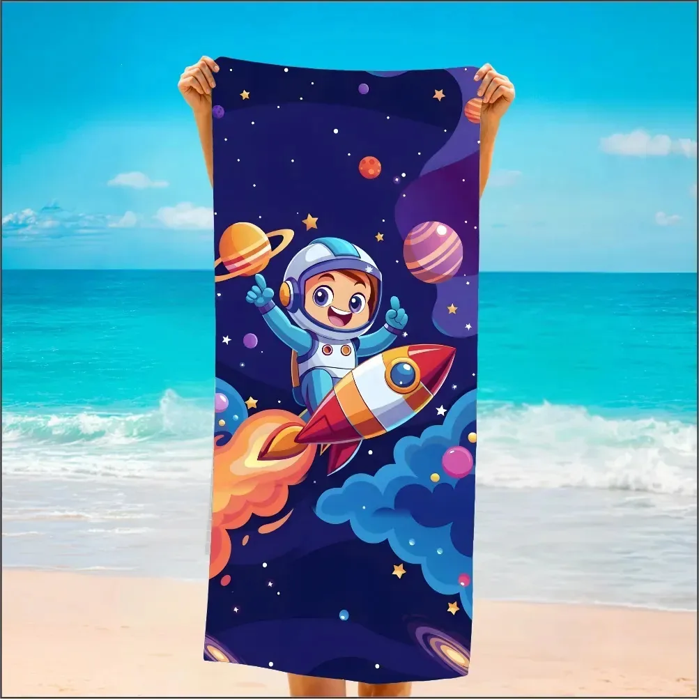 Toalhas De Praia 0,70x1,40cm Estampada Austronauta