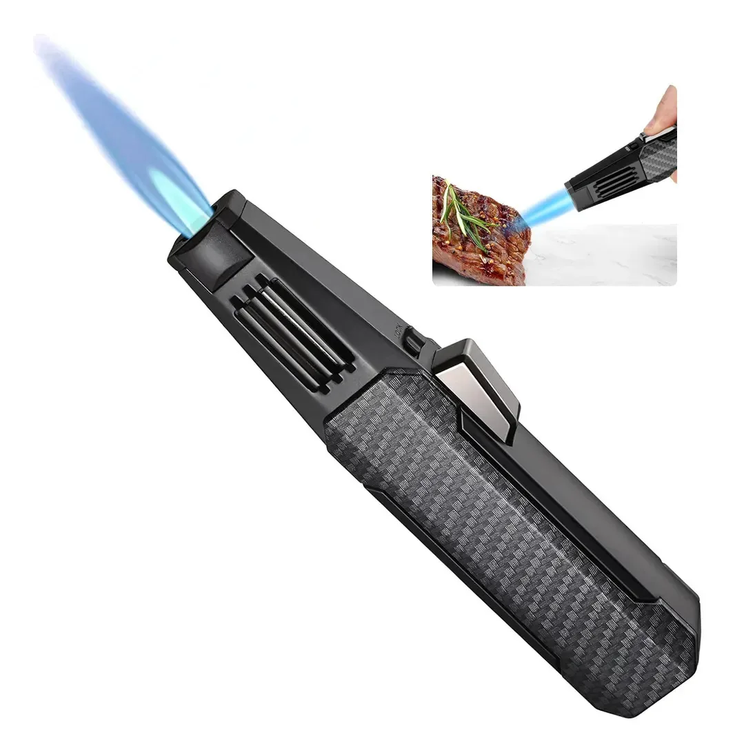 Super Isqueiro Maçarico Potente Alta Propulsão Chama Azul Churrasco