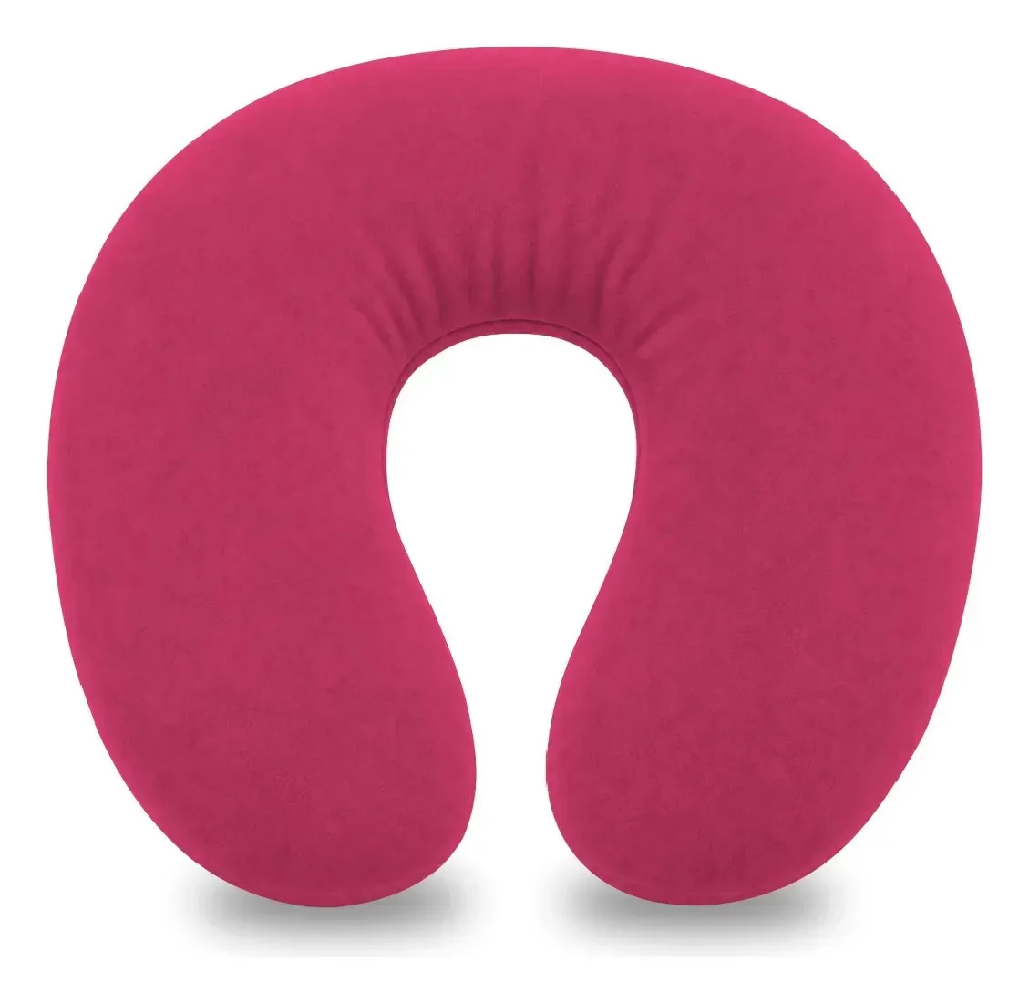 Almofada Cervical Macia Para Avião Carro Ônibus Confortavel Pink