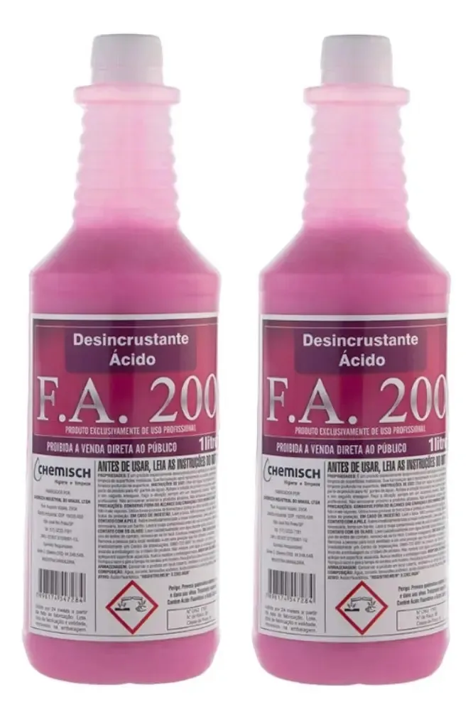 Kit Limpa Pedra Fa 200 2l Para Pisos Cimentícios Rústicos