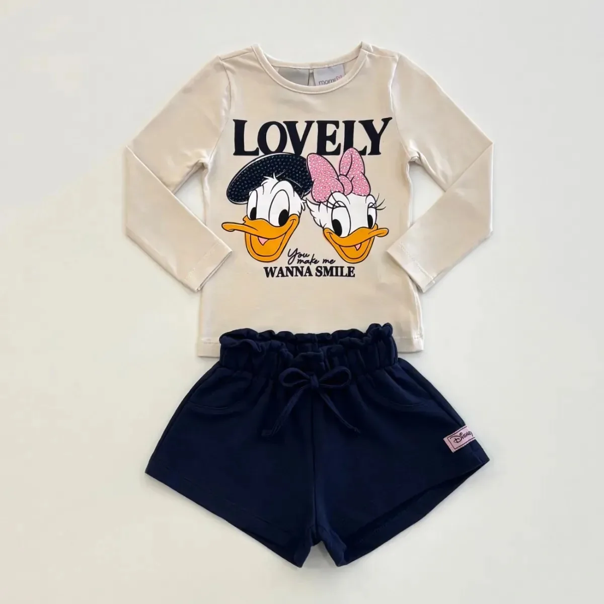 Conjunto Da Momi Blusa Bege Dayse E Shorts Bege 4