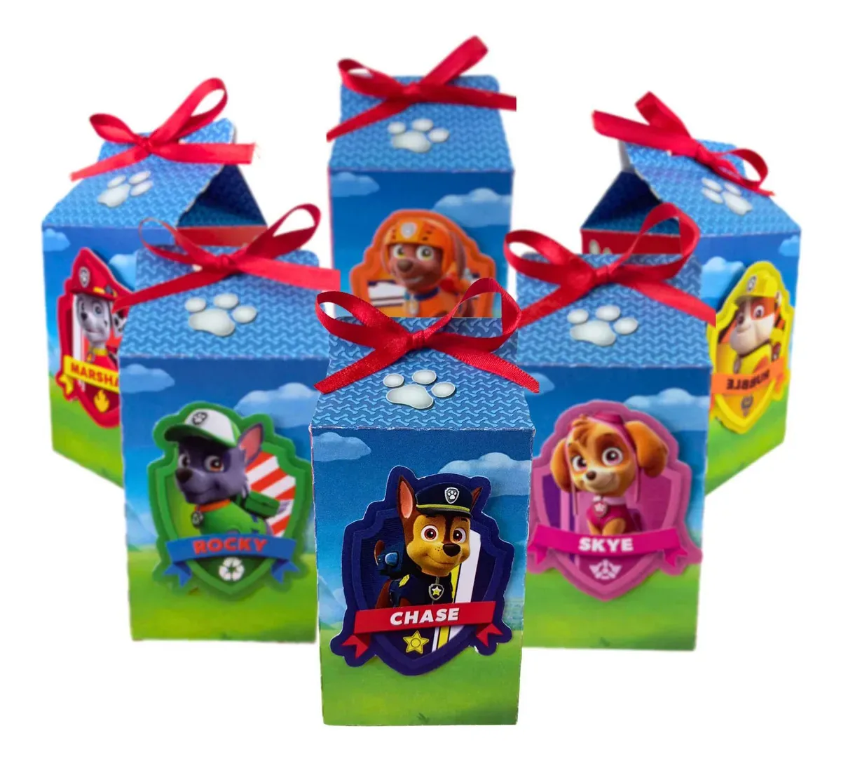 20 Caixinhas 3d Patrulha Canina Lembrancinhas Personalizadas