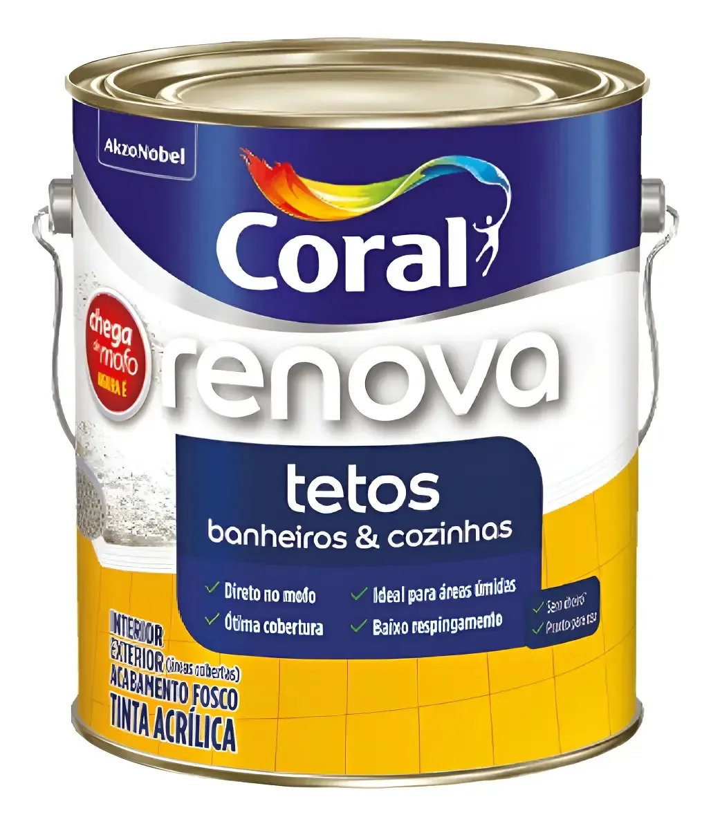 Renova Tetos, Cozinhas & Banheiros Branco 3,6 / Coral Branco