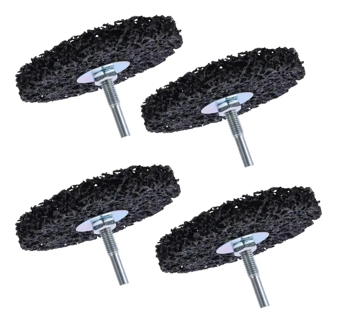 4 Discos De Limpeza Flap Polidor Removedor Verniz Tinta