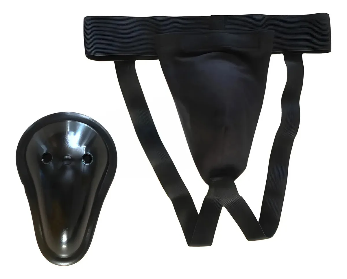 Protetor Genital Masculino Coquilha Proteção Mma Luta Treino Cor Preto Tamanho Único
