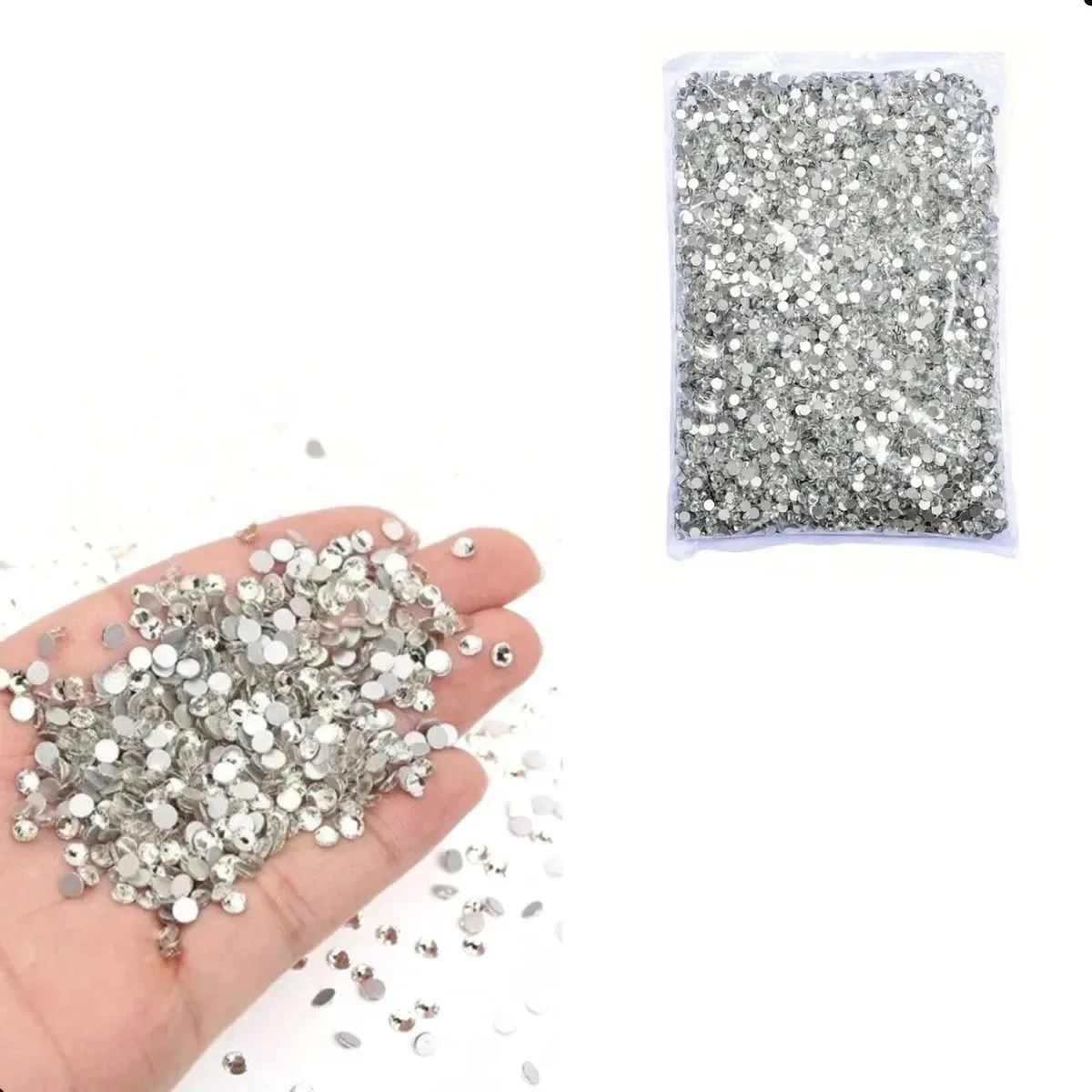 Strass Cristal 4mm Decoração Artesanato Pacote 1440unid