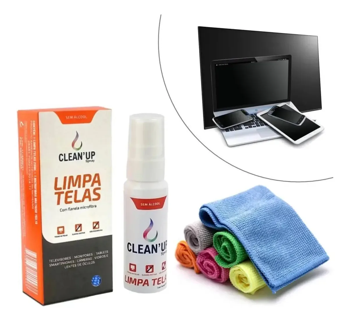 Kit 20 Limpa Tela Notebook Tablet Monitor Celular Pelicula