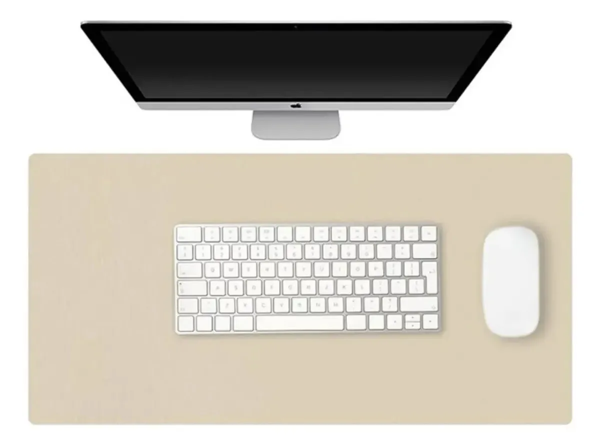 Mouse Pad Palha Tamanho Grande 90x40 Liso Qualidade Premium Palha/areia Liso