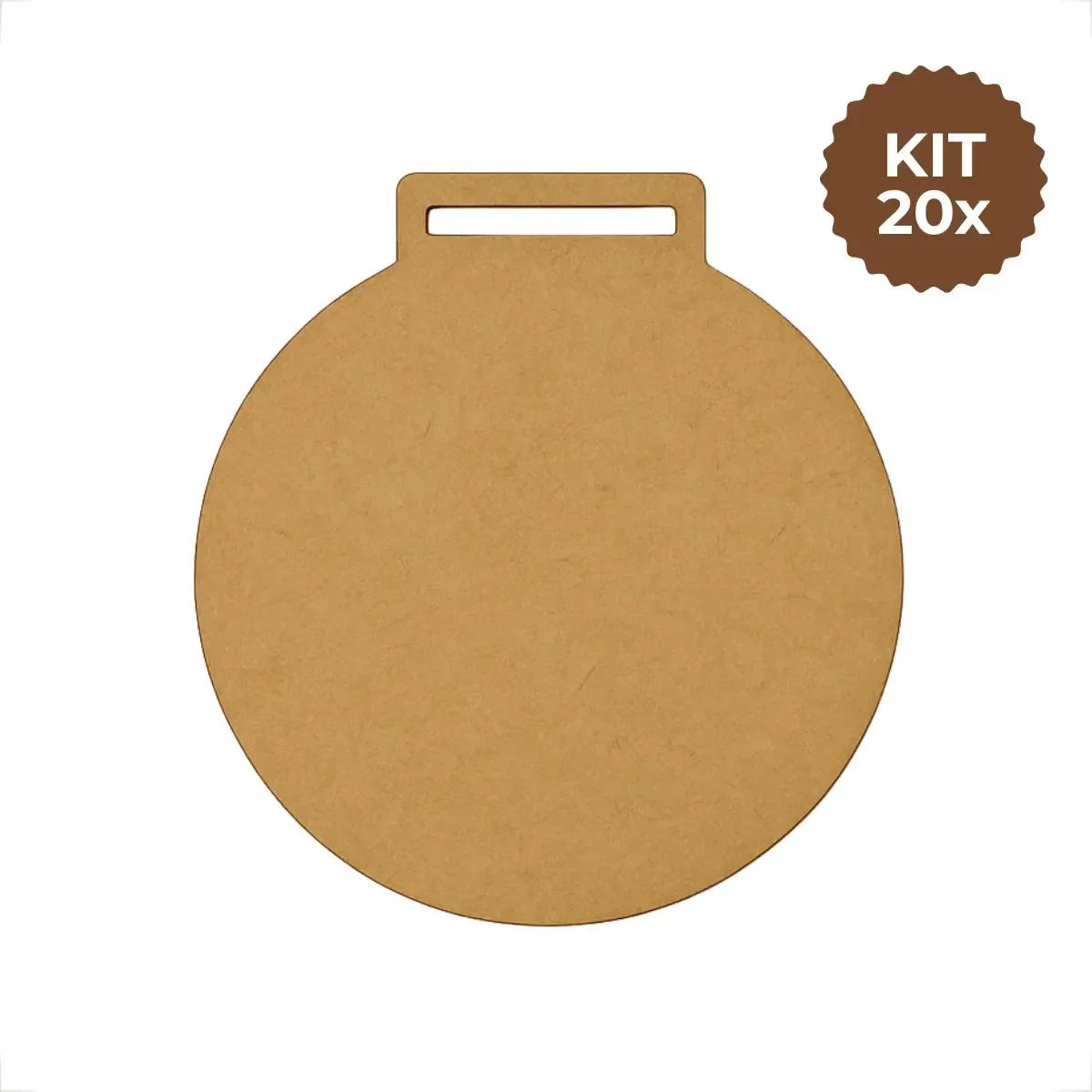 Medalhas De Mdf Cru Para Gravação Pintura Kit Promocional 20