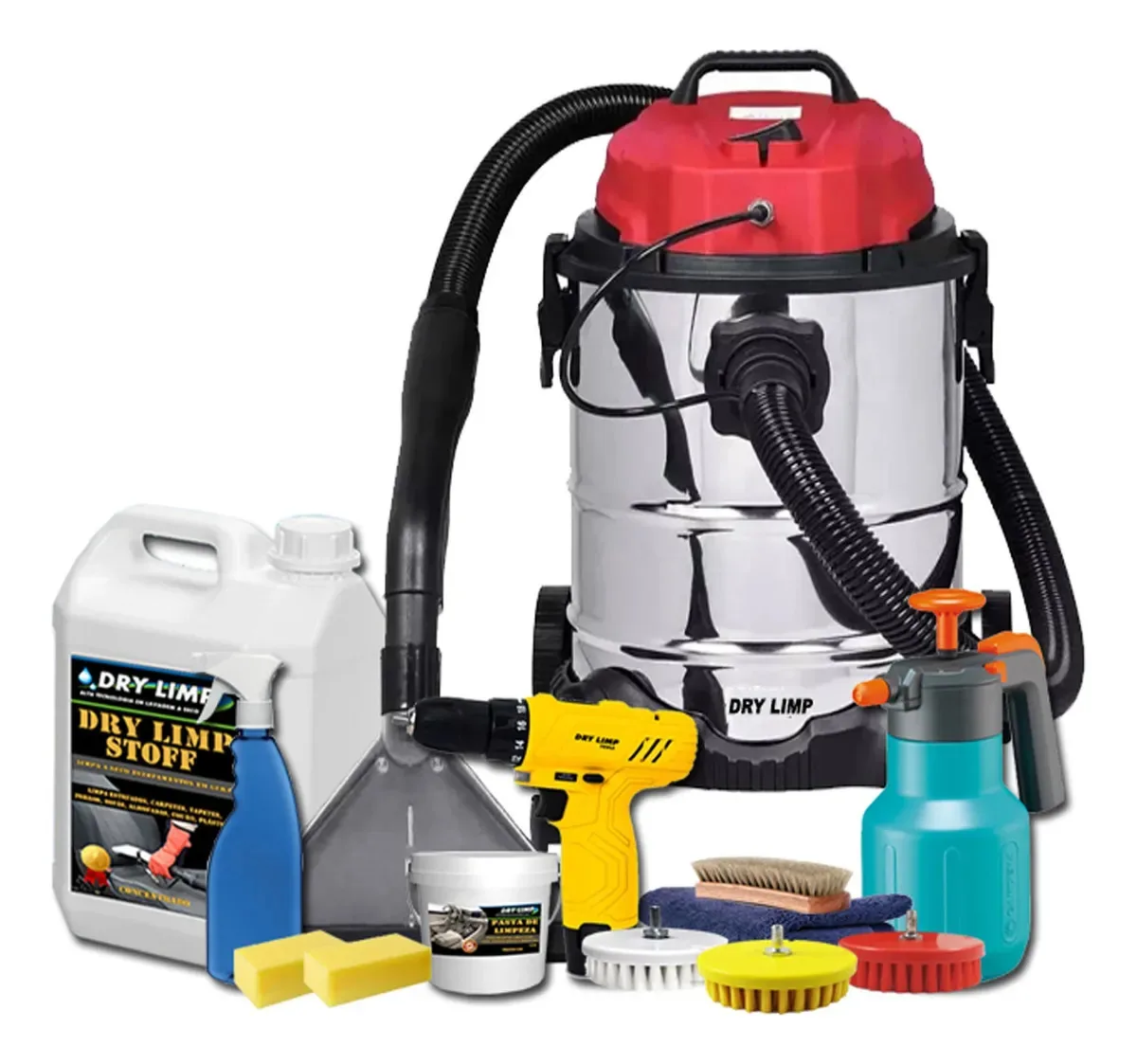 Kit Profissional Lavagem A Seco De Sofá Com Extratora 110v