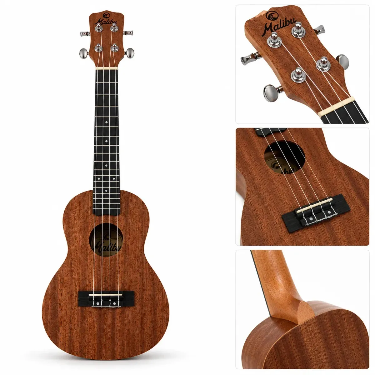 UKULELE MALIBU 23 S CONCERT ACUSTICO SAPELE