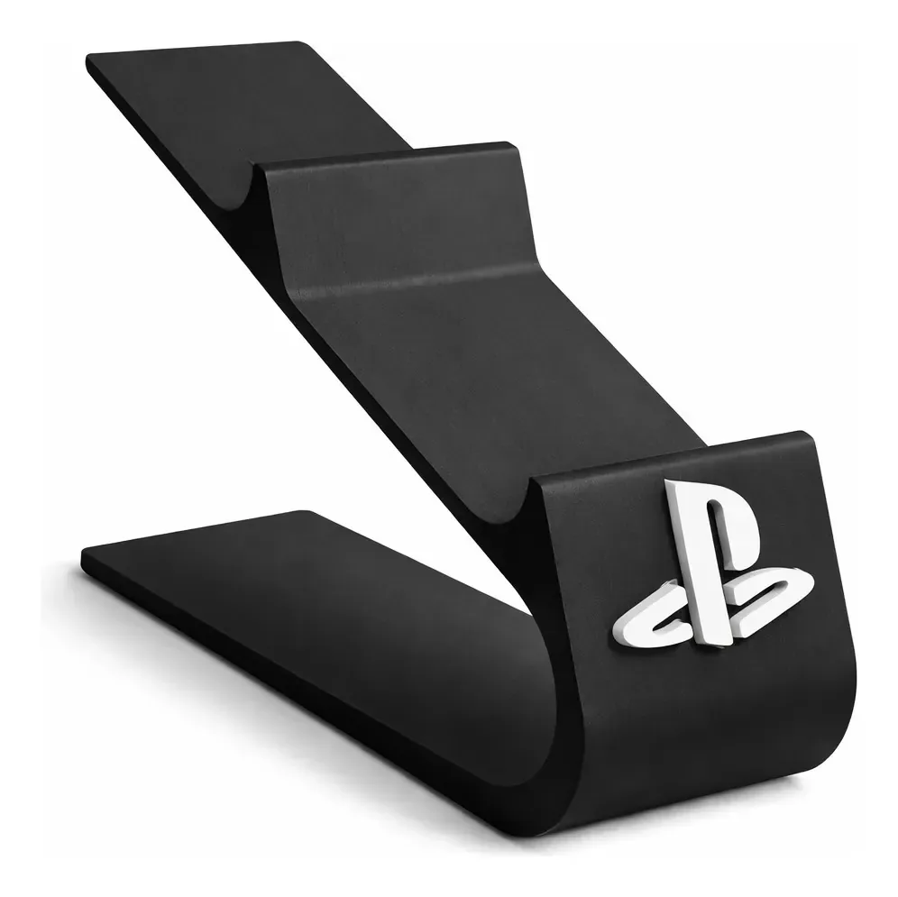 Suporte base para controles Suporte Duplo Controle PS4 PS5 para reprodutores de vídeo e consoles de jogos - preto