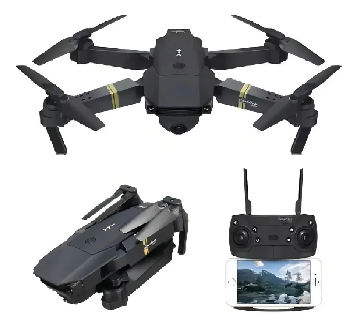 Drone E58 Pro Com Câmera 4k E Wi-fi Dobrável Para Fotos E Vídeos