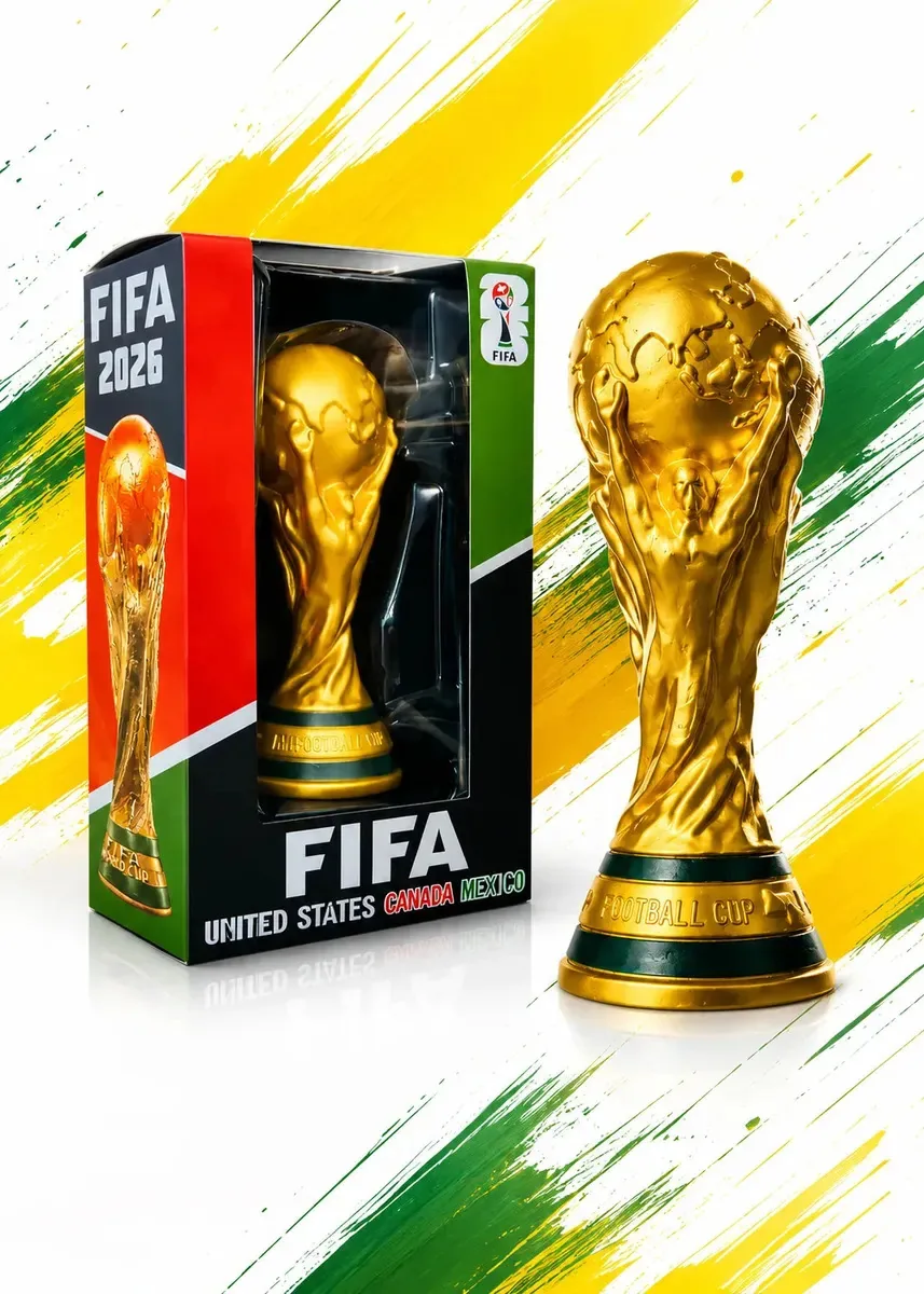 Mini Troféu Taça Copa Do Mundo Fifa Coleção World Cup 2026 Dourado