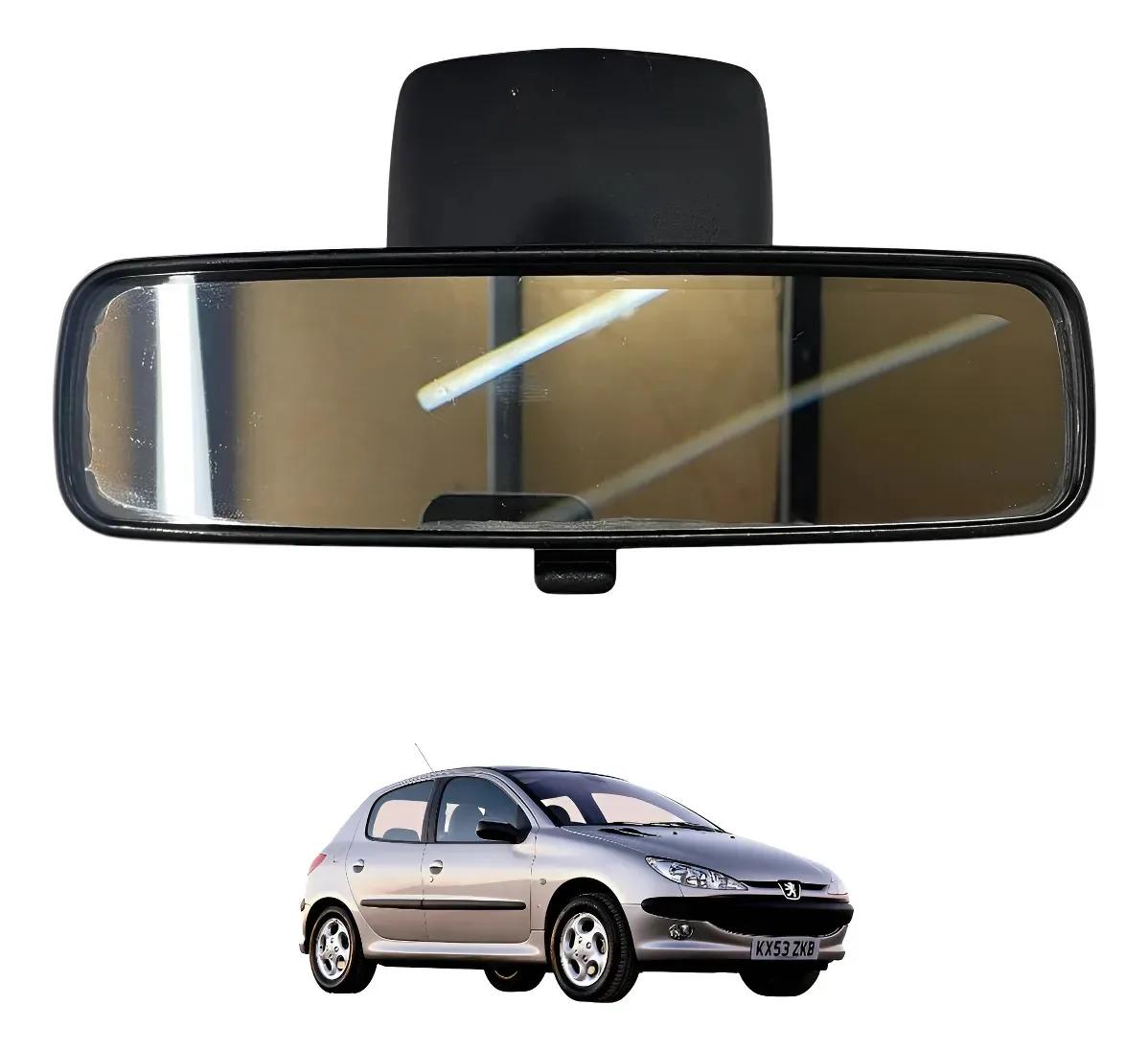 Espelho Retrovisor Interno Peugeot 206 2004 2008 2012