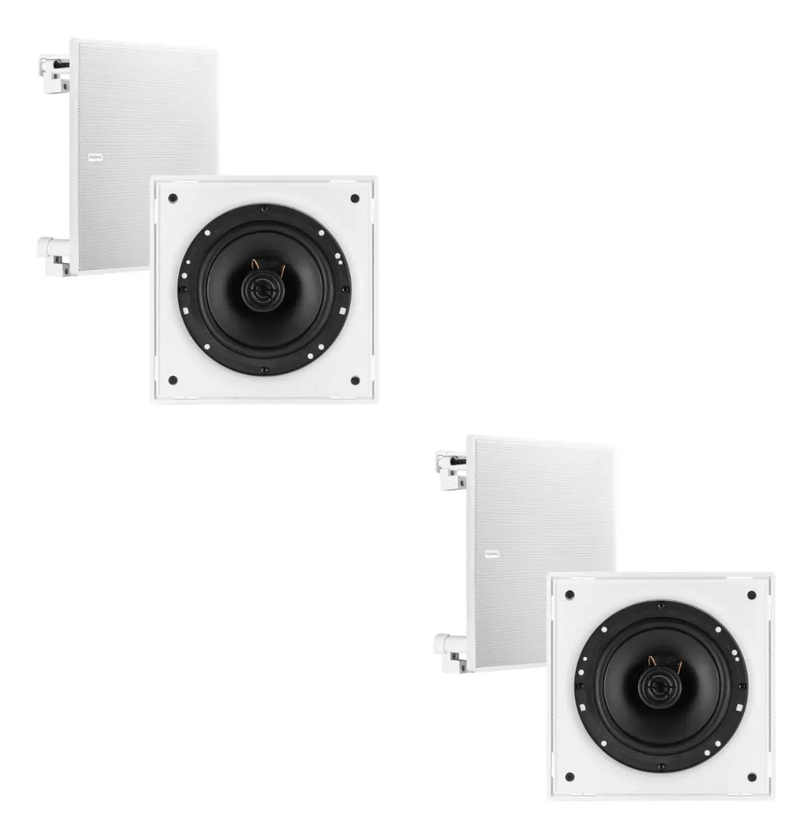 2 Caixas De Som De Embutir Frahm Vision E.6.60 Branco