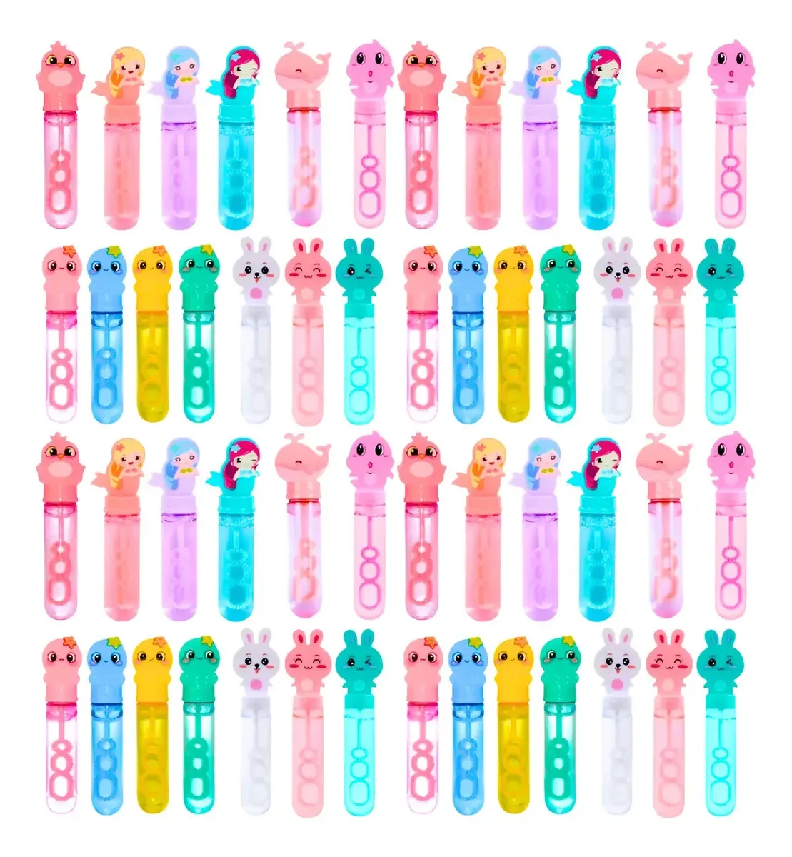 Kit 250 Bolhas De Sabão Infantil Cor Feminino