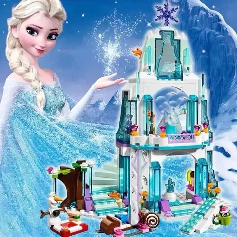 Blocos De Montar Castelo Gelo Frozen Presente 342 Peças 342 Fronzen