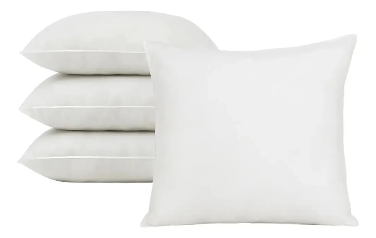 Capas De Almofadas Veludo Diversas Cores 45x45cm 04uni Branco Enchimento