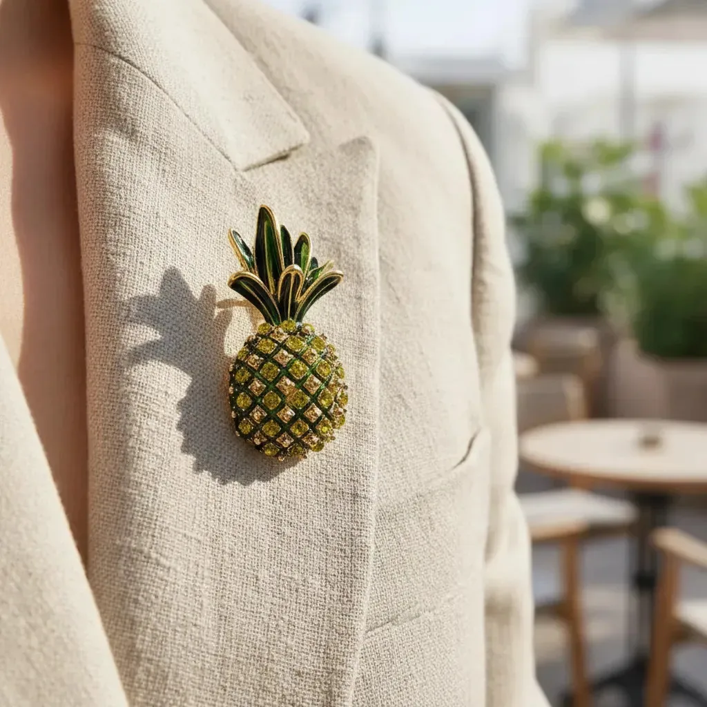Broches De Frutas Delicado - Customização Roupas Gravatas