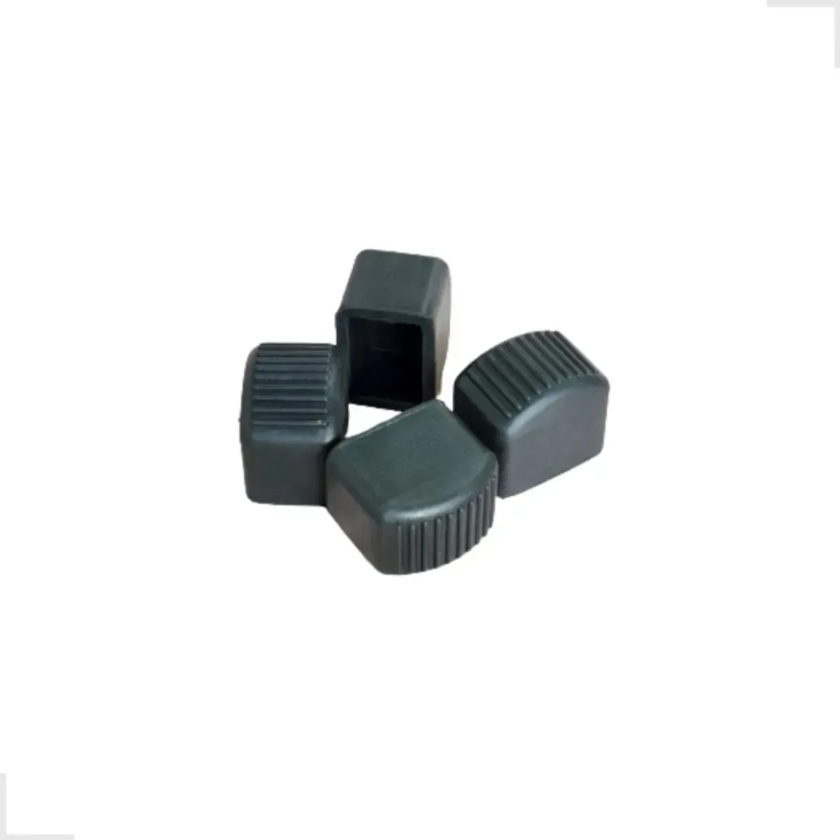 Kit Com 4 Sapatas Borracha Escada 01 Preto