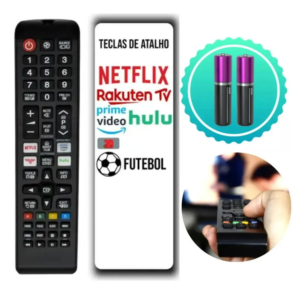 Controle Reposição Para Tv Tv Lcd Alta Compatibilidade