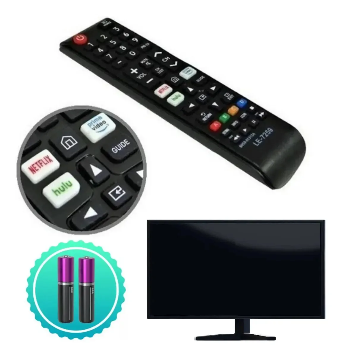 Controle Reposição Para Tv Smart Design Ergonômico
