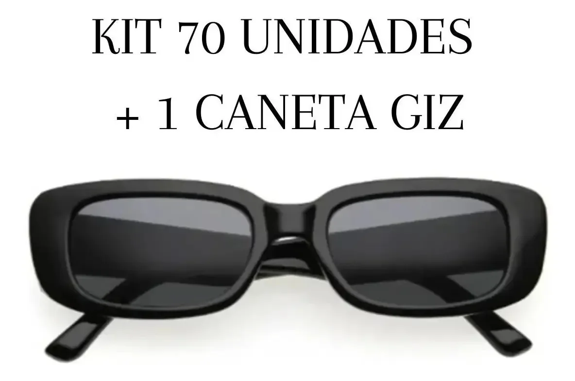 Kit 70 Óculos De Sol Retrô Vintage + Caneta Giz Festa Balada