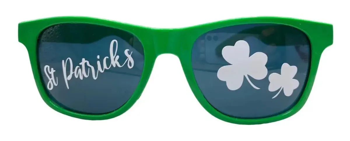 Kit 10 Óculos Festa Verde St. Patrick's Day Adesivo