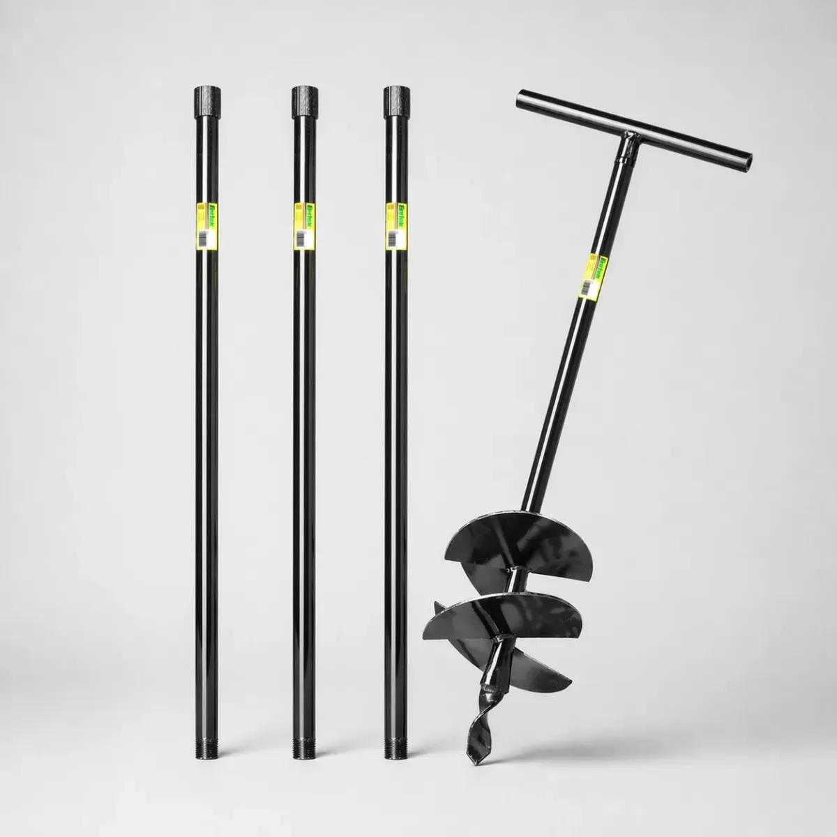 Kit Trado 20cm 4 Facas Cabo Fixo 1m + 3 Extensores 1m