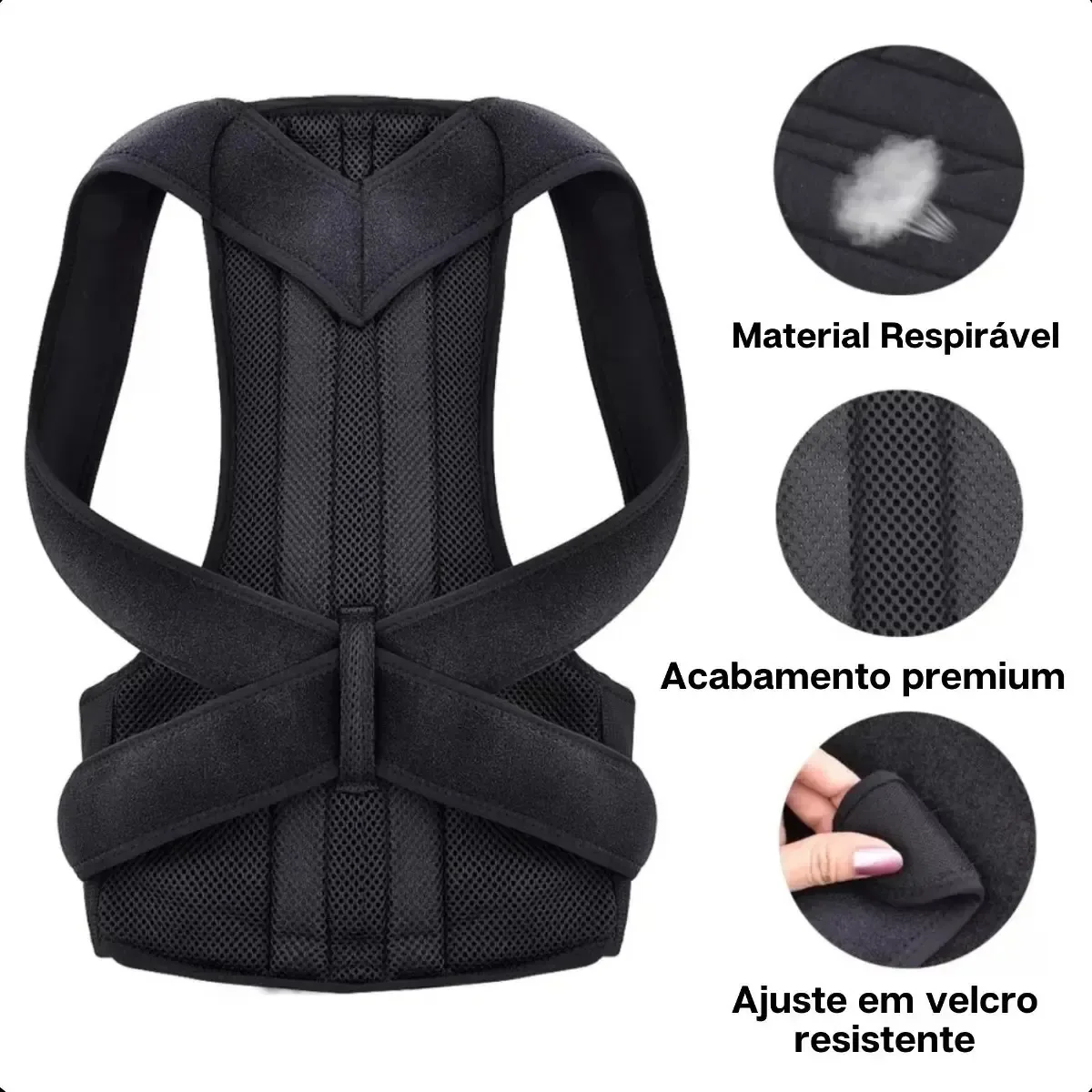 Colete Corretor Escoliose Cifose Lordose Ortho Tamanho G
