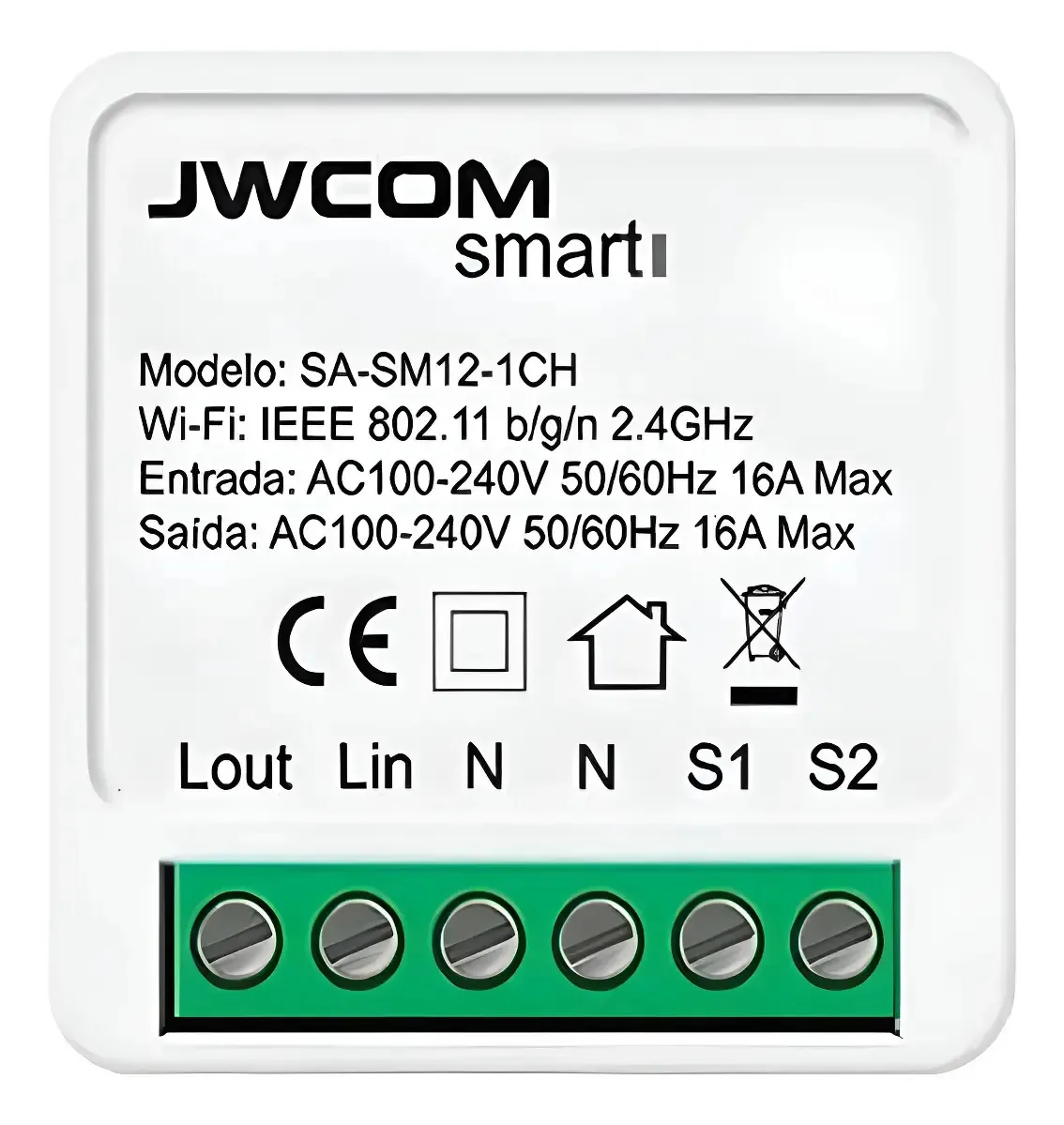 Mini Interruptor Wifi Inteligente Automação Alexa Google Branco
