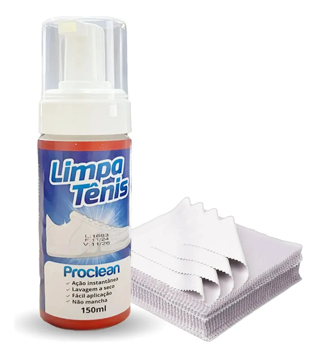 Limpa Tênis Couro Qualidade Premium Togmax 150ml C/ Flanelas