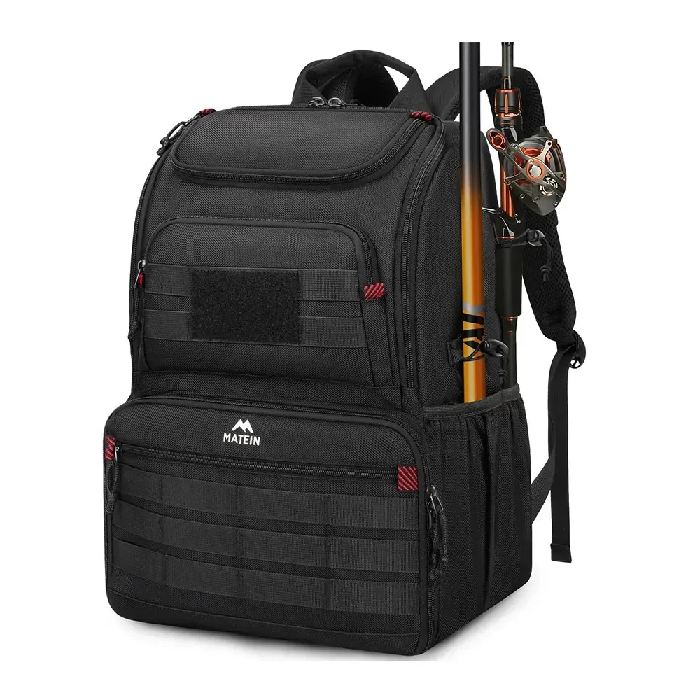 Mochila De Pesca Life Com Cooler Térmico Isolado, Bolsa Organizadora Para Equipamentos E Varas, Resistente À Água Salgada E Fundo Antiderrapante, Ideal Para Pescadores