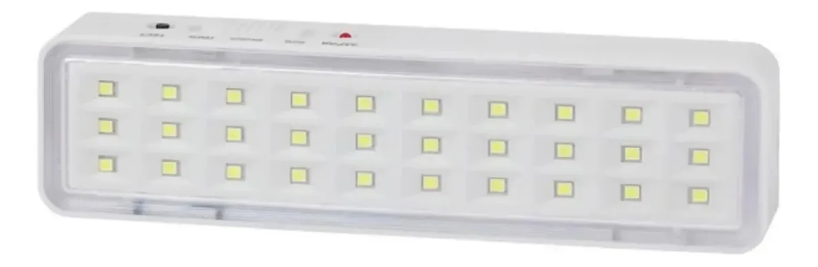 Luminária De Emergência Alto Brilho Recarregável Iluminação