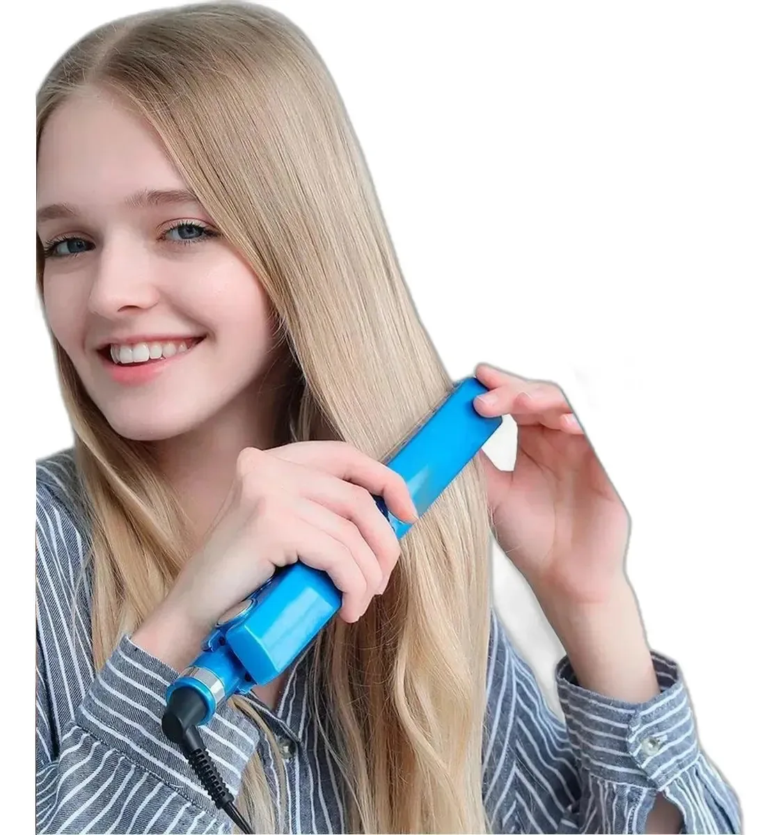 Alisador Titanium Azul 220v Profissional