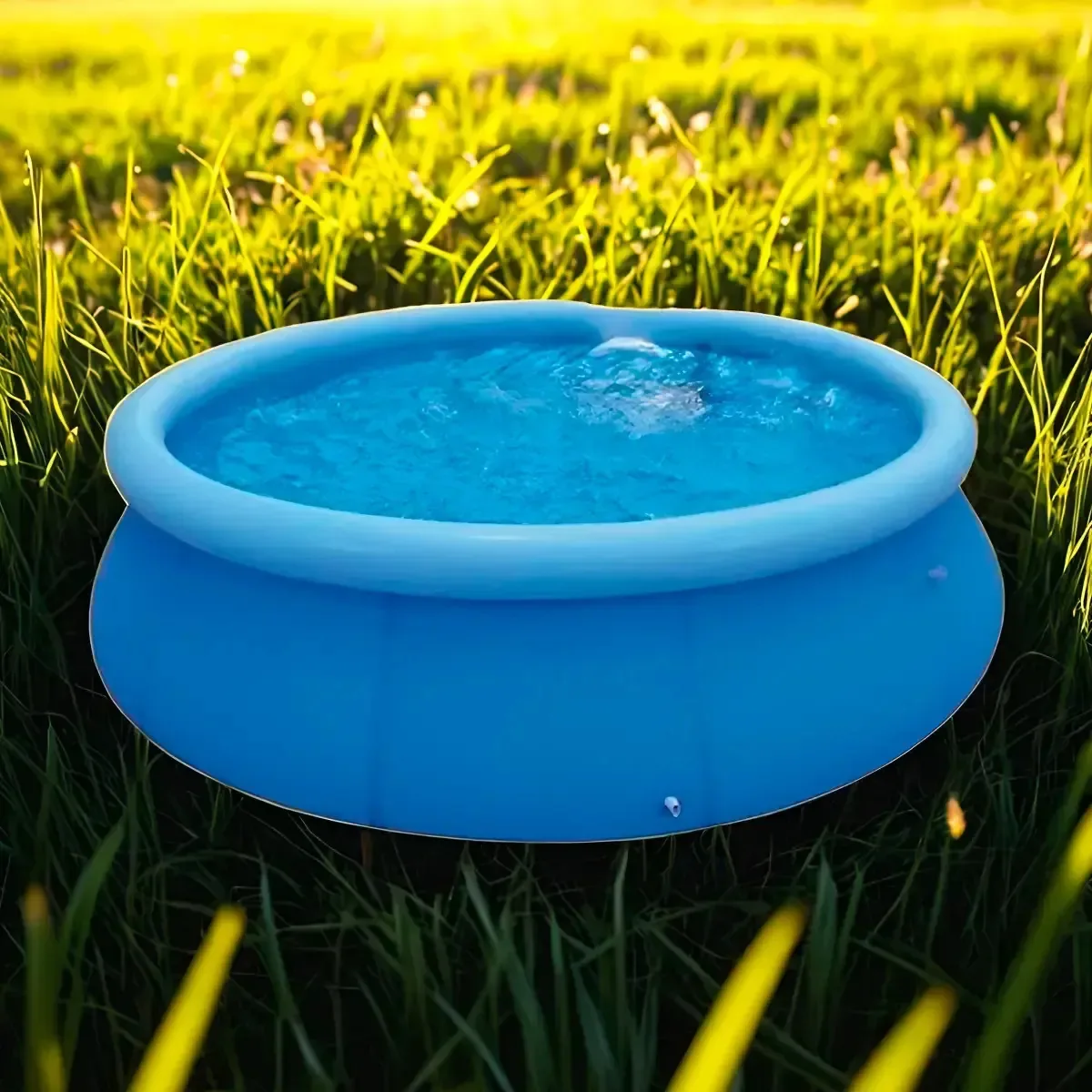 Piscina 1000l Circular Azul Para Toda Diversão