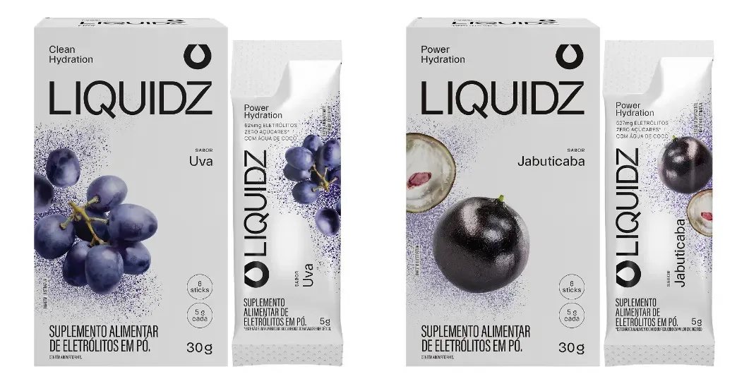 Liquidz® Eletrólitos Zero Açúcar 2 Sabores - 2cx C/6 Sachês