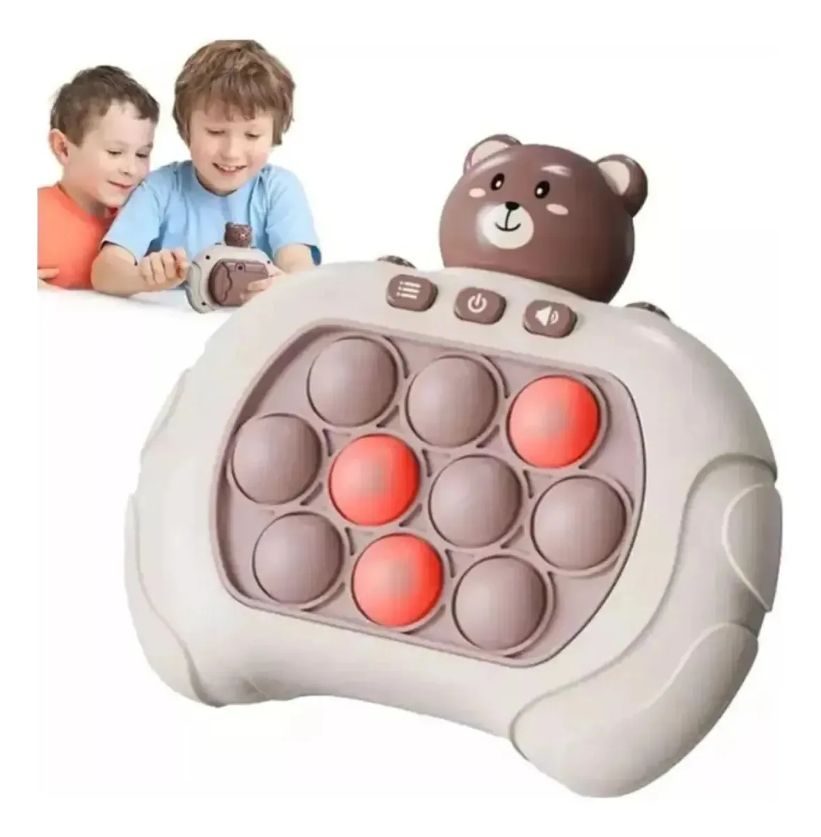 Brinquedo Sensorial Pop It Mini Gamer Fidget Toy Urso