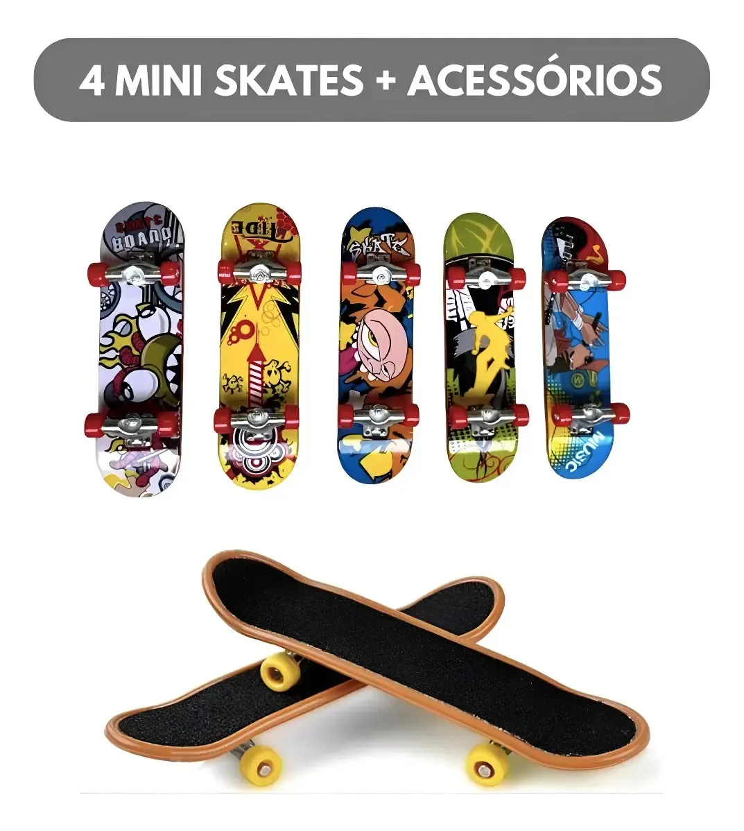 Kit De Skates Para Dedos - Explorar Novas Possibilidades