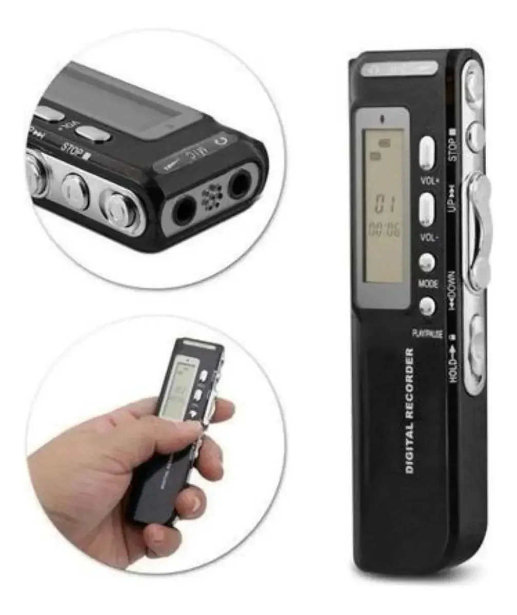 Gravador De Voz Profissional 8gb Tomate Mt556