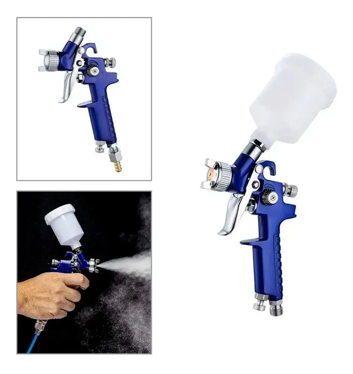 Pistola Pulverizadora 600ml Portátil Para Arte E Moto