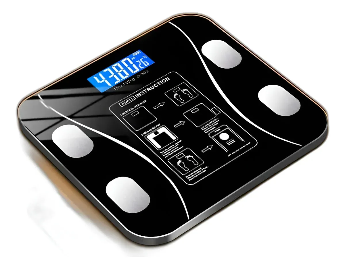 Balança Corporal Bioimpedância Com Bluetooth App Celular