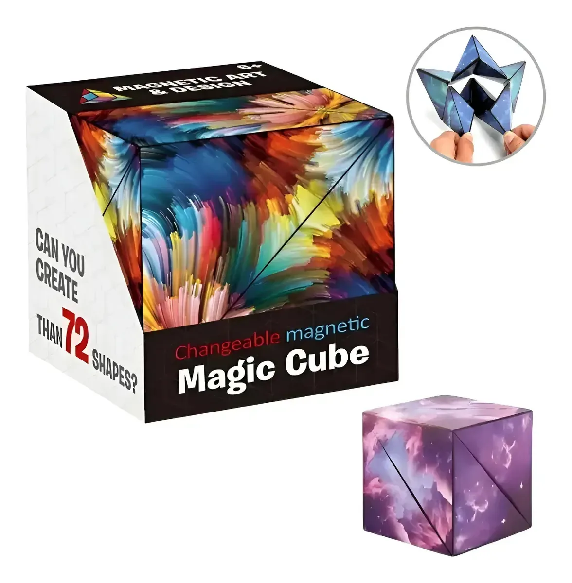 Cubo Mágico Cúbico Alzza Galaxy Magnetic