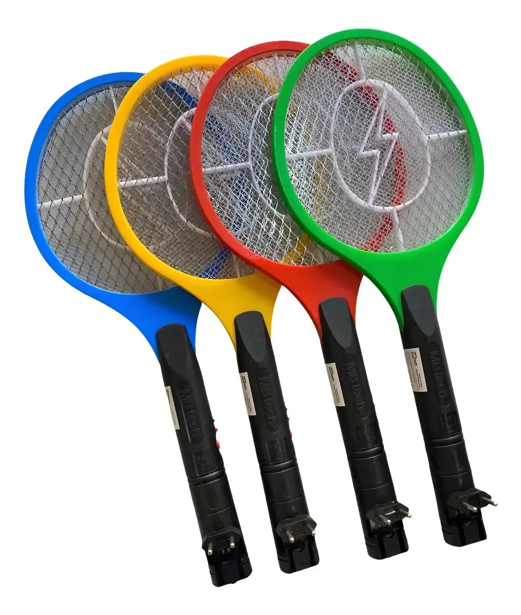 Raquete Elétrica Para Insetos Mata Mosquitos E Moscas