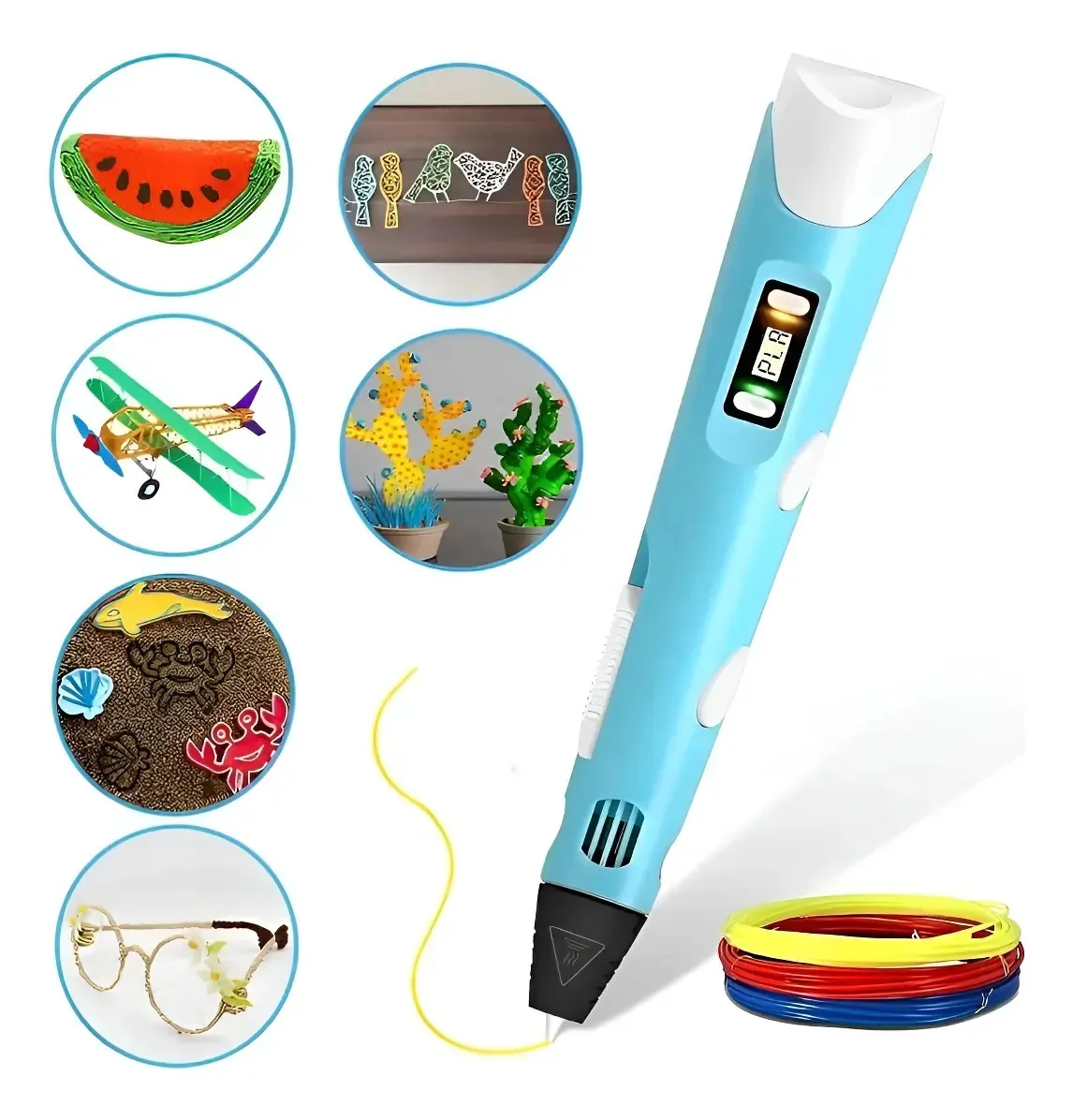 Canetas E Cia USB Para Desenho Profissional - Azul-claro