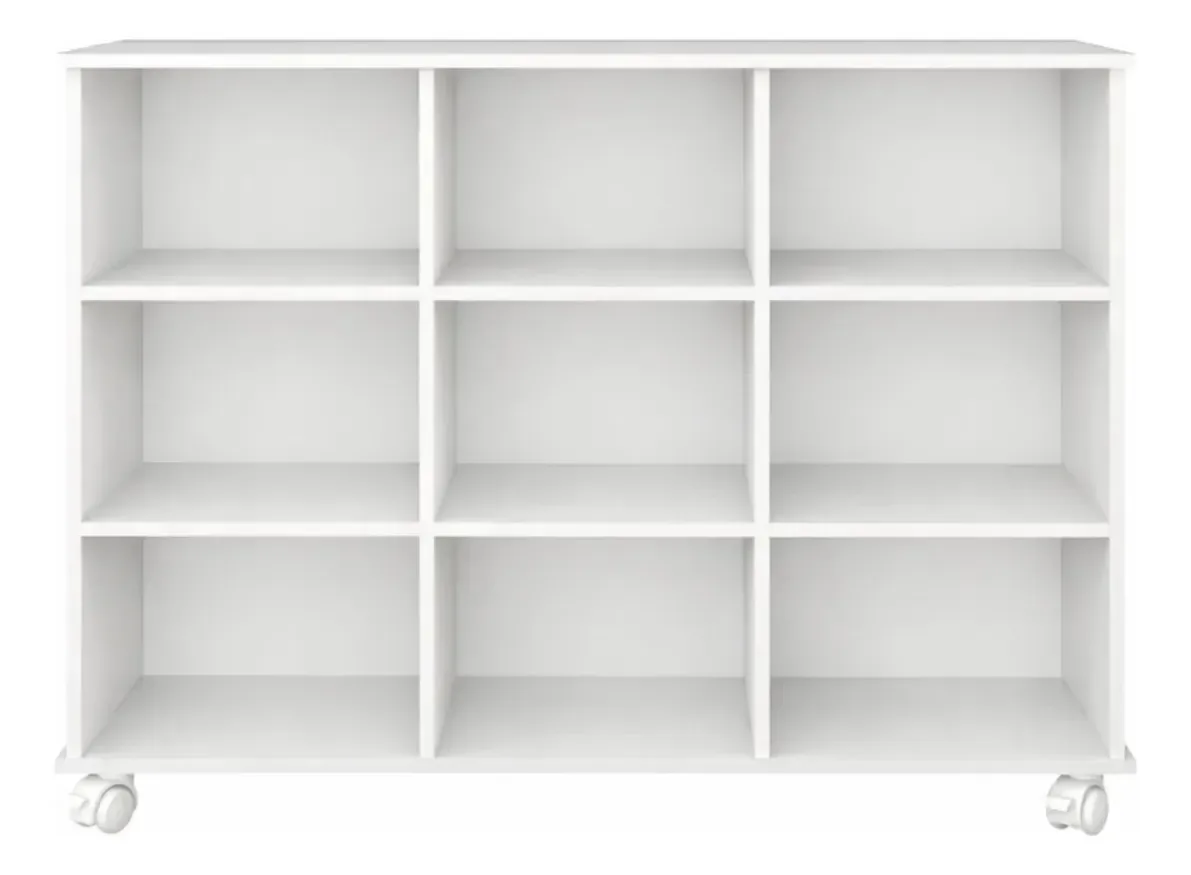 Organizador De Brinquedos Liberty Móveis Nicho Multiuso Prático Branco