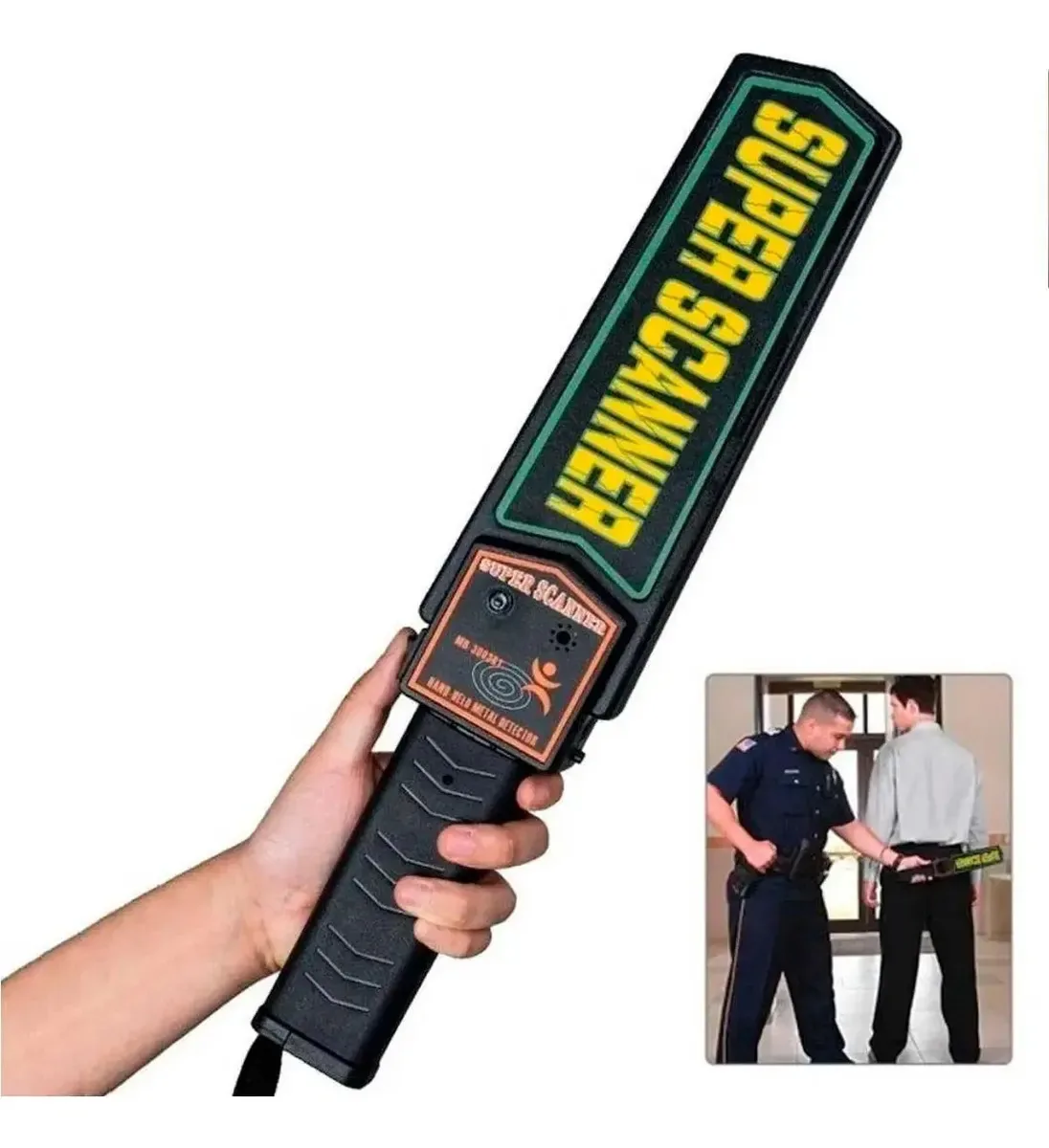 Detector De Metais Manual Com Bateria Recarregável Portátil