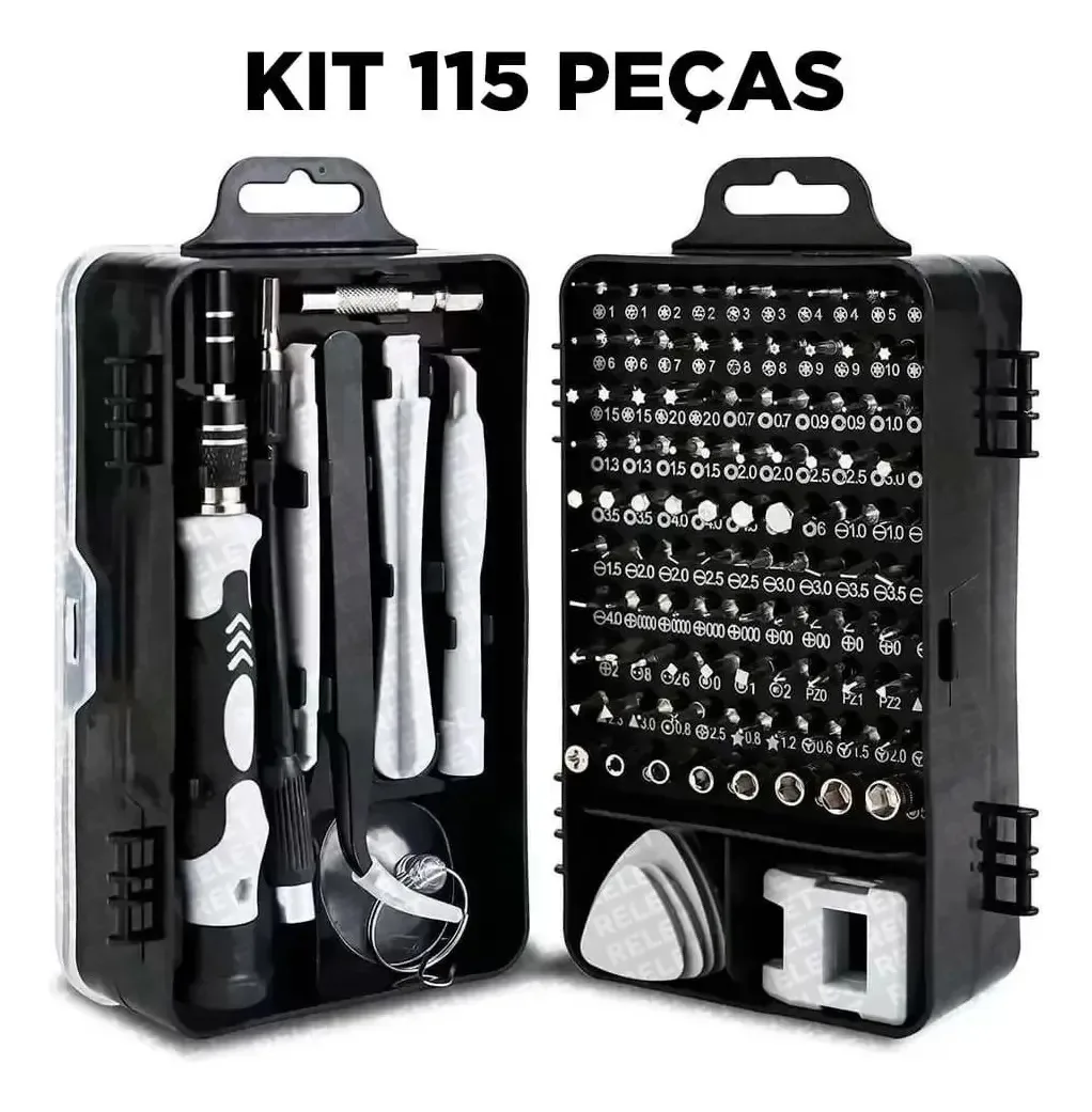 Conjunto Profissional Ferramentas Reparo Magnéticas Multiuso